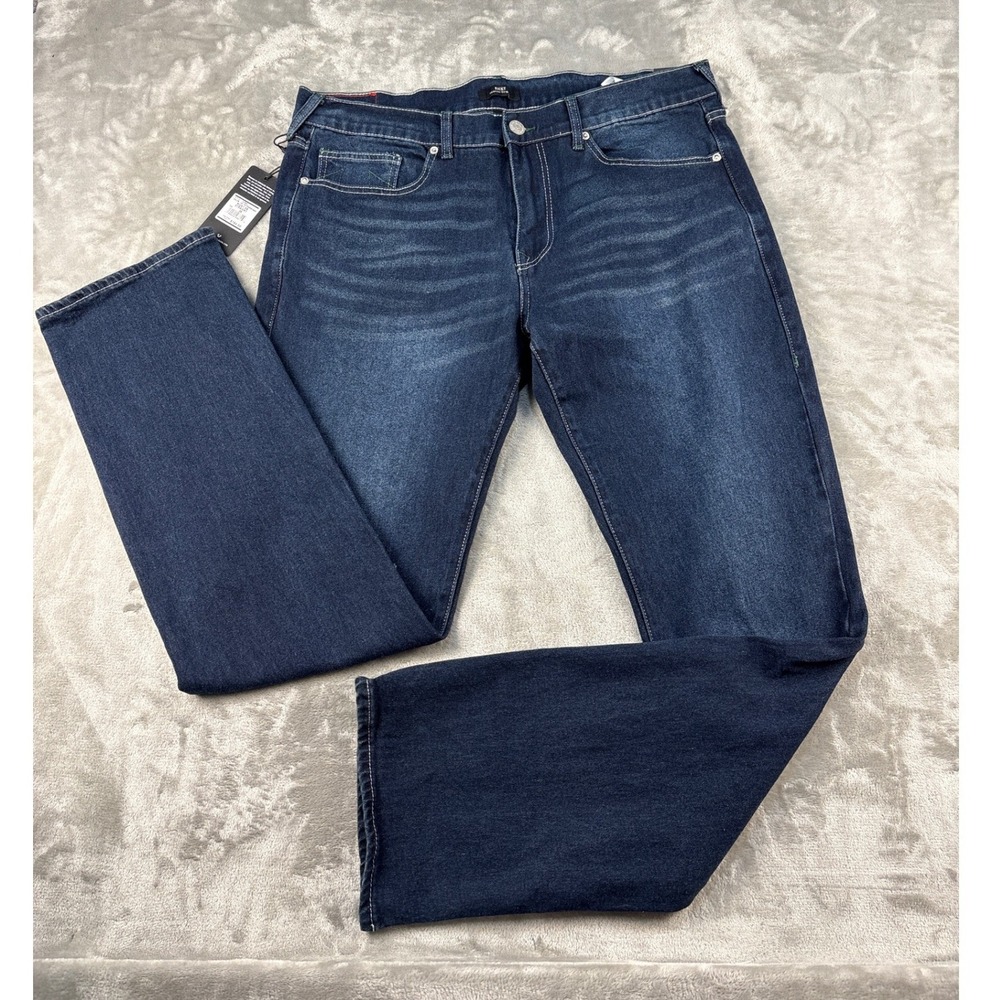 True Religion Jeans Mens 36 Ricky SN Straight Light Wintergreen Wash Denim NEW